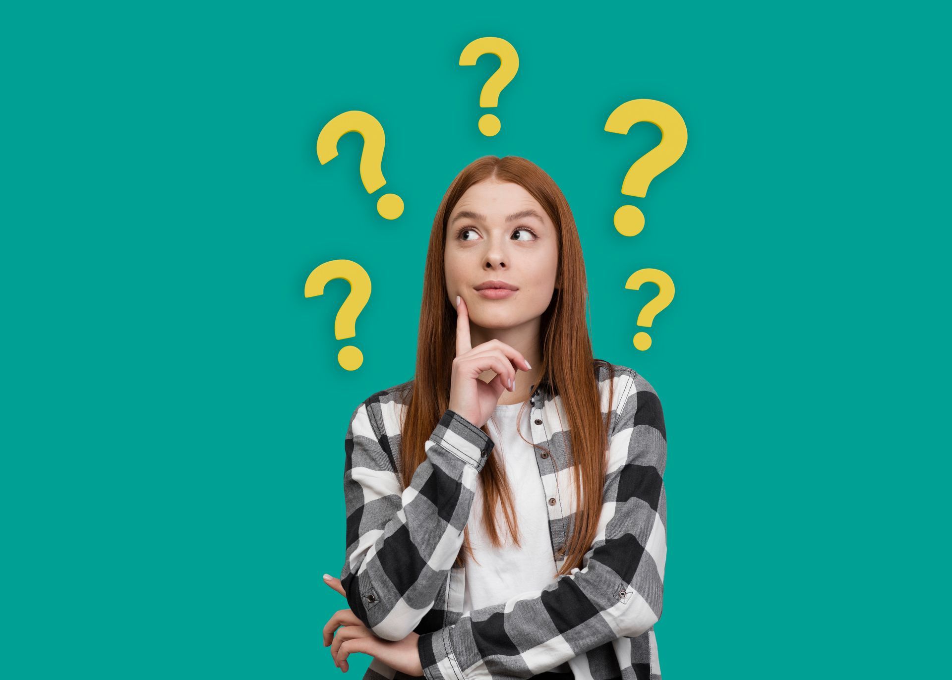 Une femme qui s'interoge