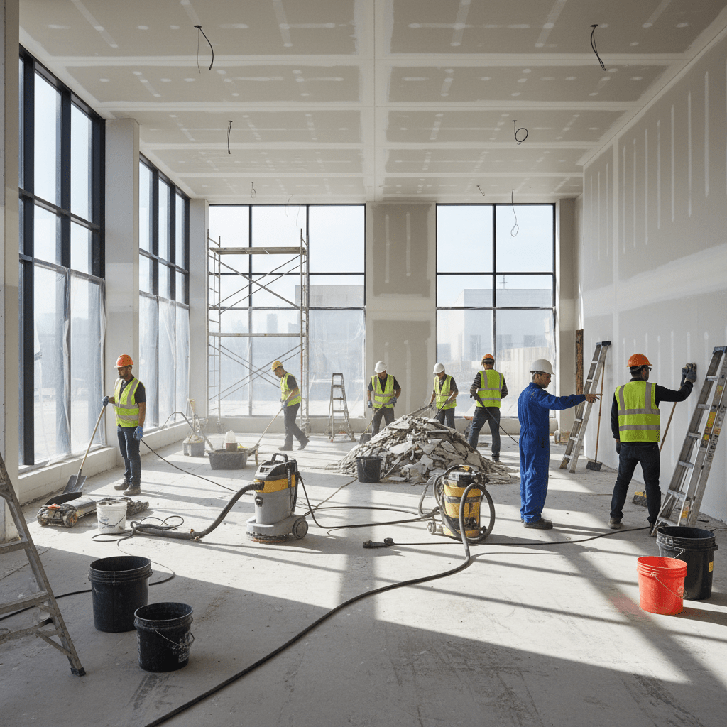 Nettoyage après chantier